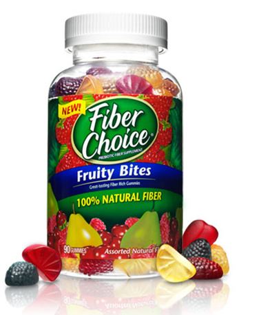 slide 1 of 1, Fiber Choice Fruity Bites Fiber Rich Gummies, 90 ct