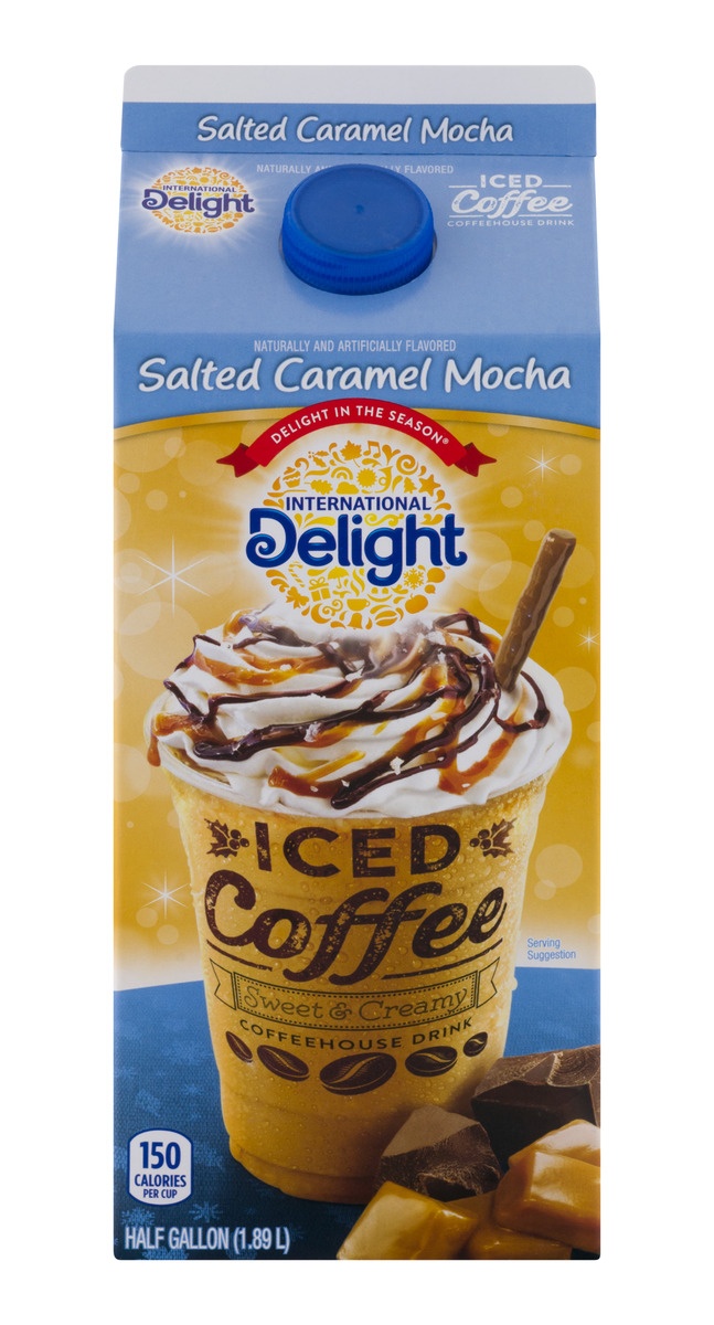 slide 1 of 1, International Delight Salted Caramel Mocha Iced Coffee, 1/2 gal