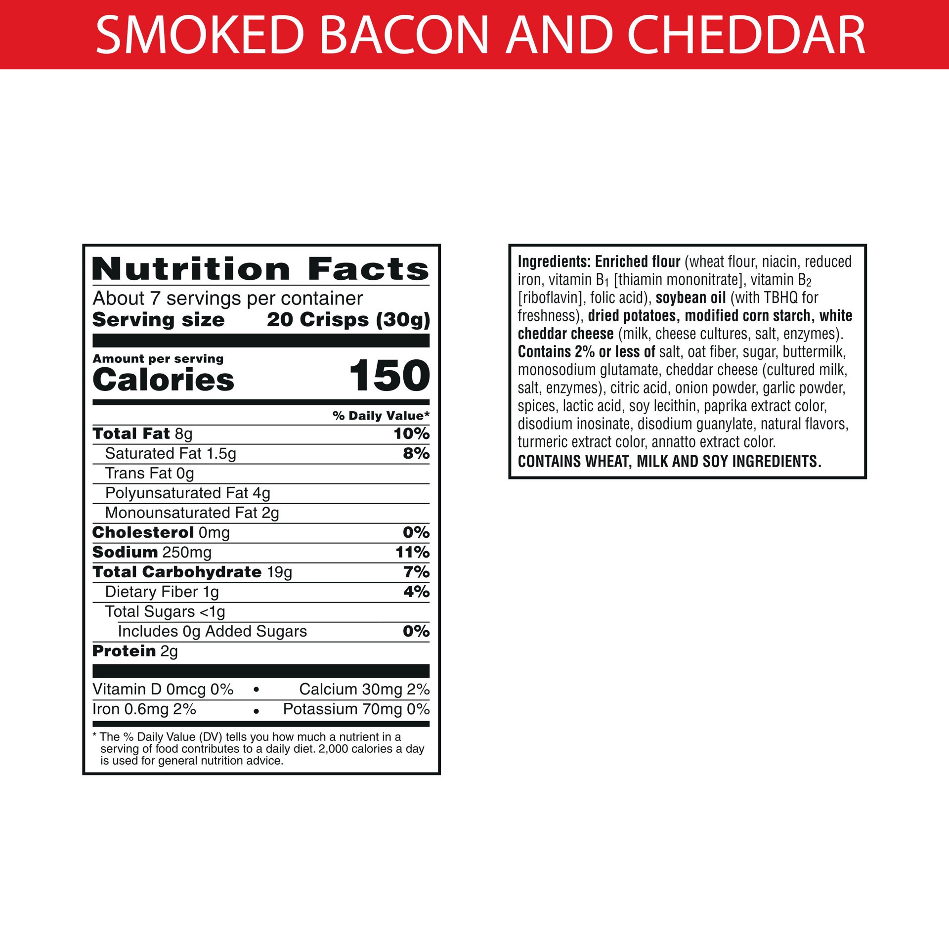 slide 4 of 5, Cheez-It Snap'd Cheesy Baked Snacks, Smoked Bacon and Cheddar, 7.5 oz, 7.5 oz