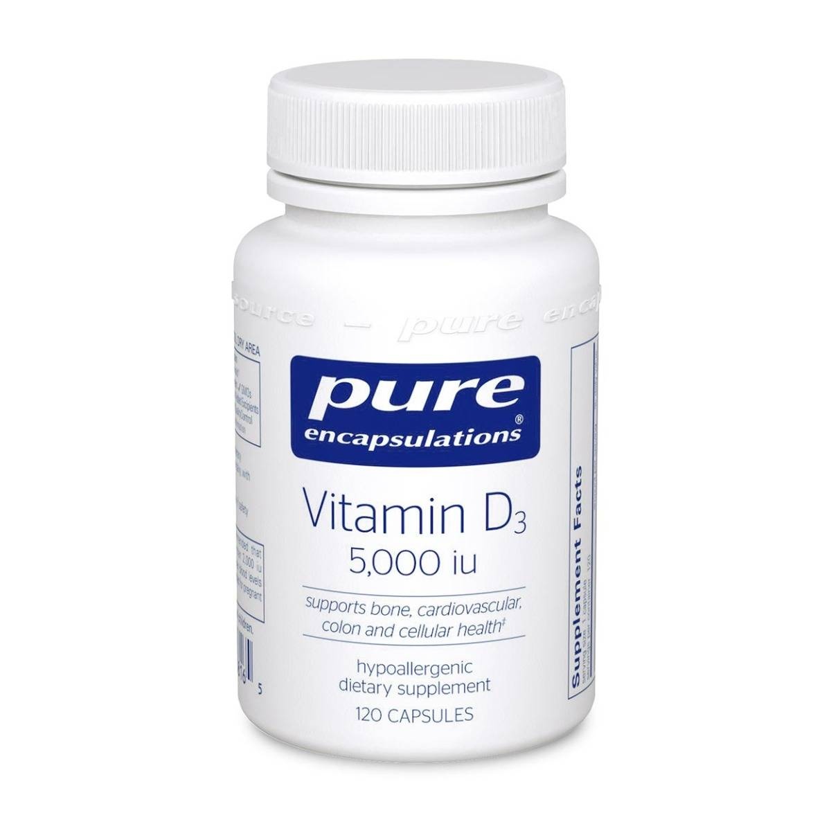 slide 1 of 1, Pure Vitamin D3 5000Iu 120S, 120 ct