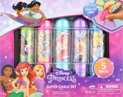 Disney Princess 5 Pack 4+ Super Chalk Set 1 ea