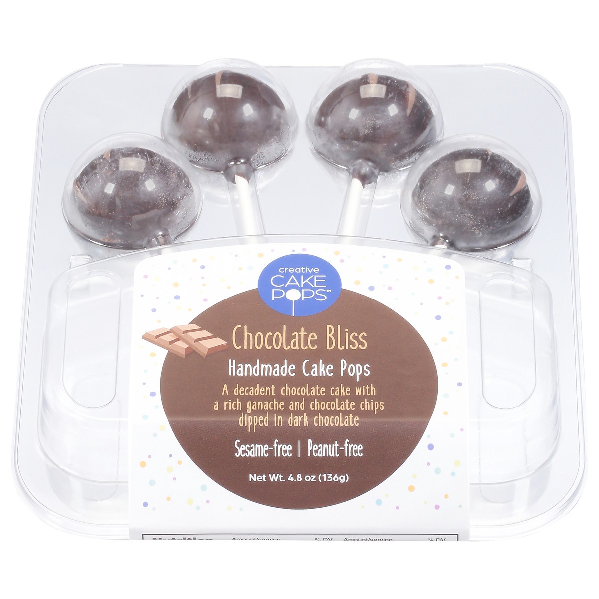slide 6 of 13, Cake Pops Handmade Chocolate Bliss Cake Pops 4 ea, 4 ct