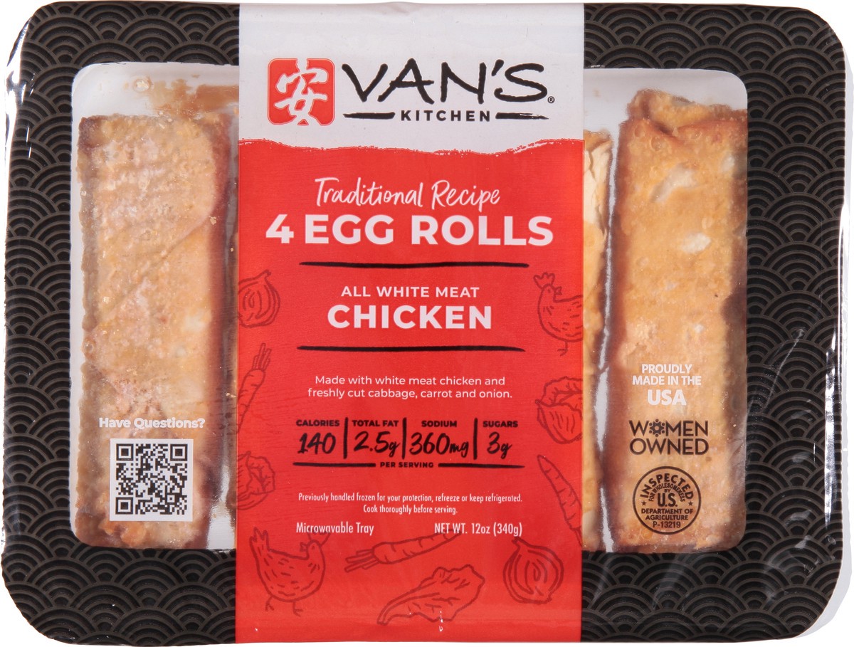 slide 6 of 9, Van Oriental Chicken Egg Rolls, 13.75 oz