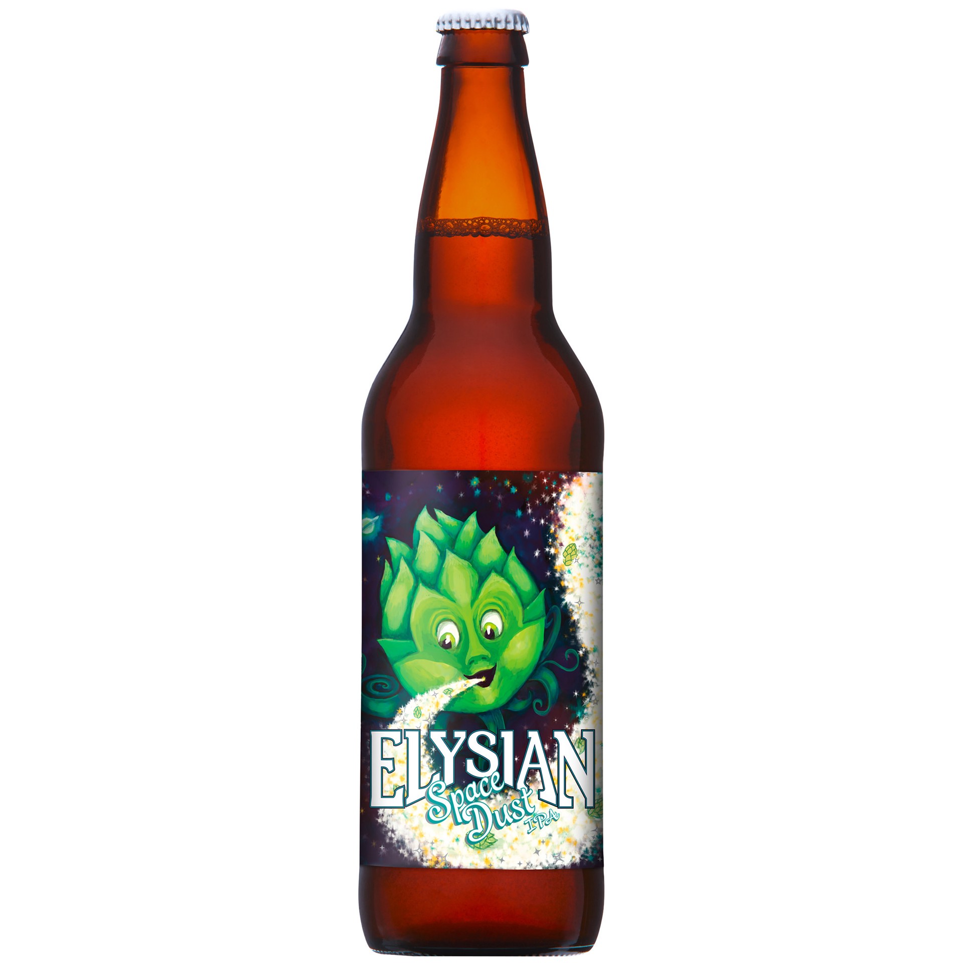 slide 1 of 4, Elysian Brewing Company Space Dust IPA Craft Beer, 22 fl. oz. Bottle, 22 fl oz