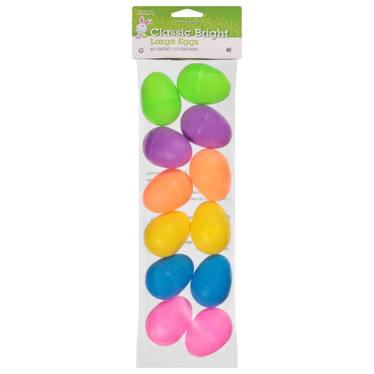 slide 2 of 4, Easter Unlimited Classic Bright Large Eggs 12 Each, 12 ct