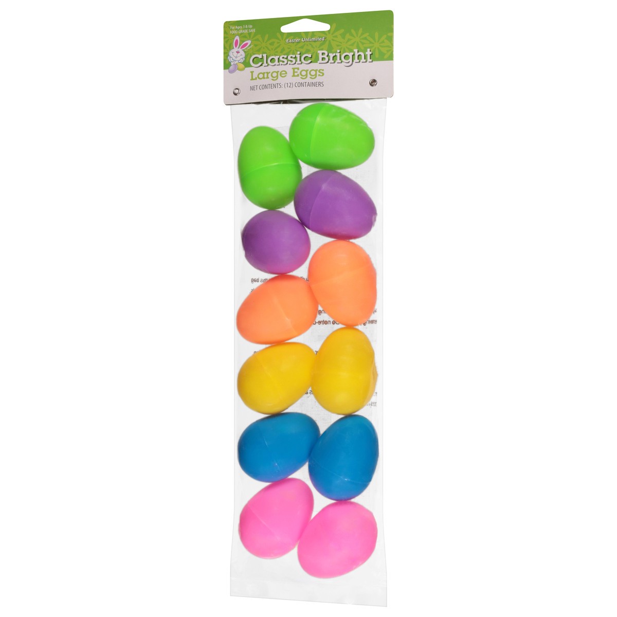 slide 3 of 4, Easter Unlimited Classic Bright Large Eggs 12 Each, 12 ct