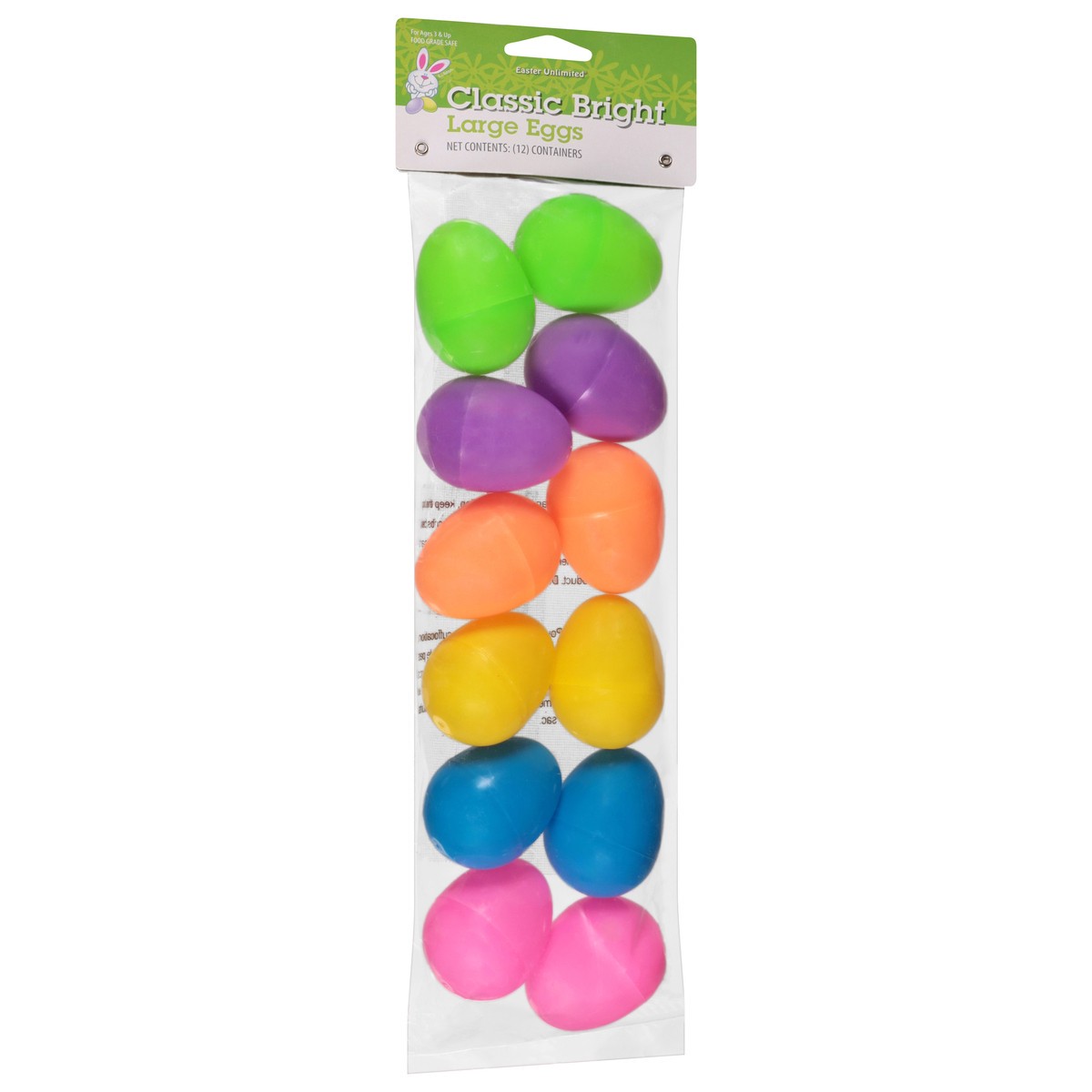 slide 4 of 4, Easter Unlimited Classic Bright Large Eggs 12 Each, 12 ct