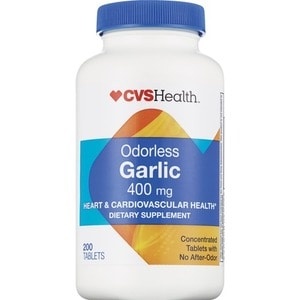 slide 1 of 1, CVS Health Odorless Garlic Tablets, 200 ct; 500 mg