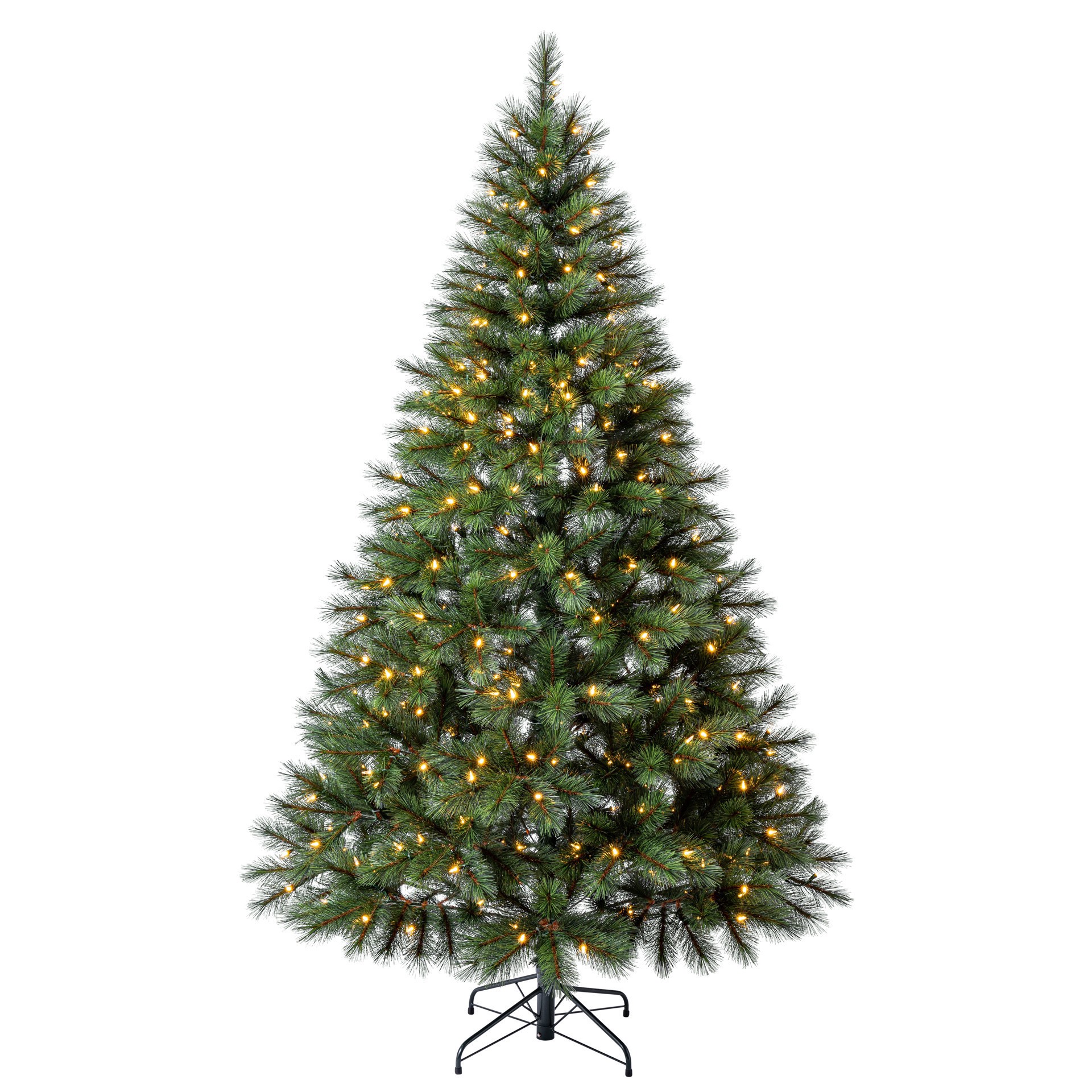 slide 3 of 9, 7.5ft. Pre-Lit Rutherford Pine Artificial Christmas Tree, Warm White Led Lights By Ashland, 7.5 ft