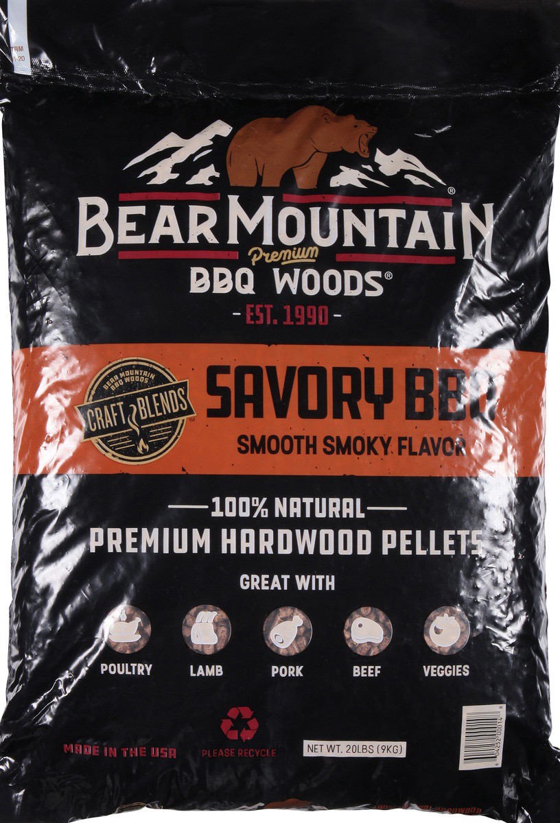 slide 6 of 9, Bear Mountain BBQ Woods Premium Savory BBQ Hardwood Pellets 20 lb, 20 lb