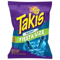 Takis Extreme Blue Heat Tortilla Chips Fiesta Size 17 oz