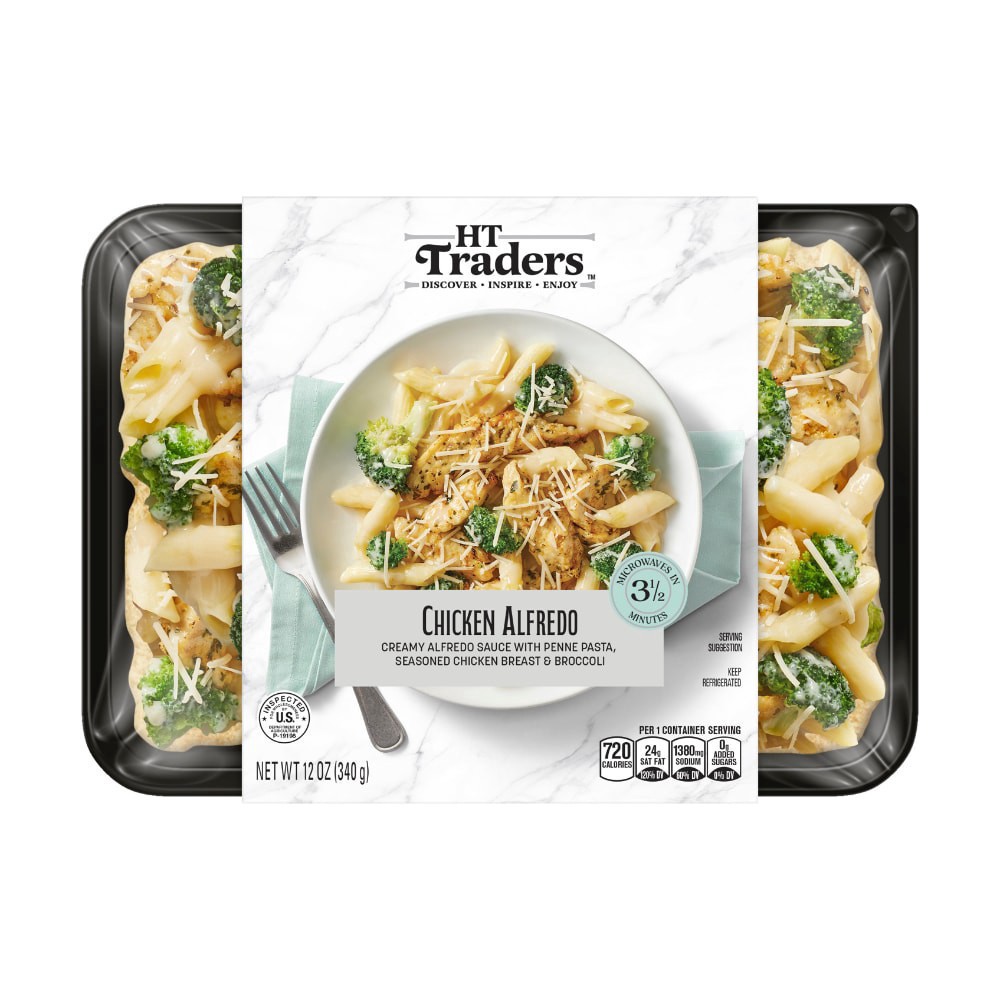 slide 1 of 3, Traders Chicken Alfredo, 12 oz
