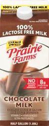 Prairie Farms 100% Lactose Free Chocolate Chocolate Milk 0.5 gl Carton