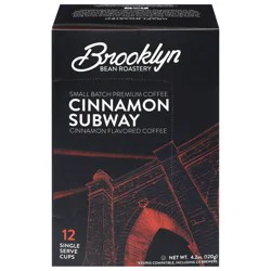Brooklyn Bean Roastery Premium Cinnamon Subway Coffee 12 Single Serve Cups - 12 ct