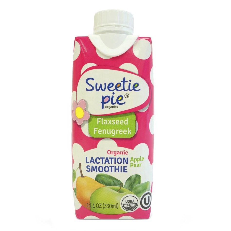 slide 1 of 1, Sweetie Pie Organics Organic Lactation Smoothie - Apple Pear, 11.1 oz