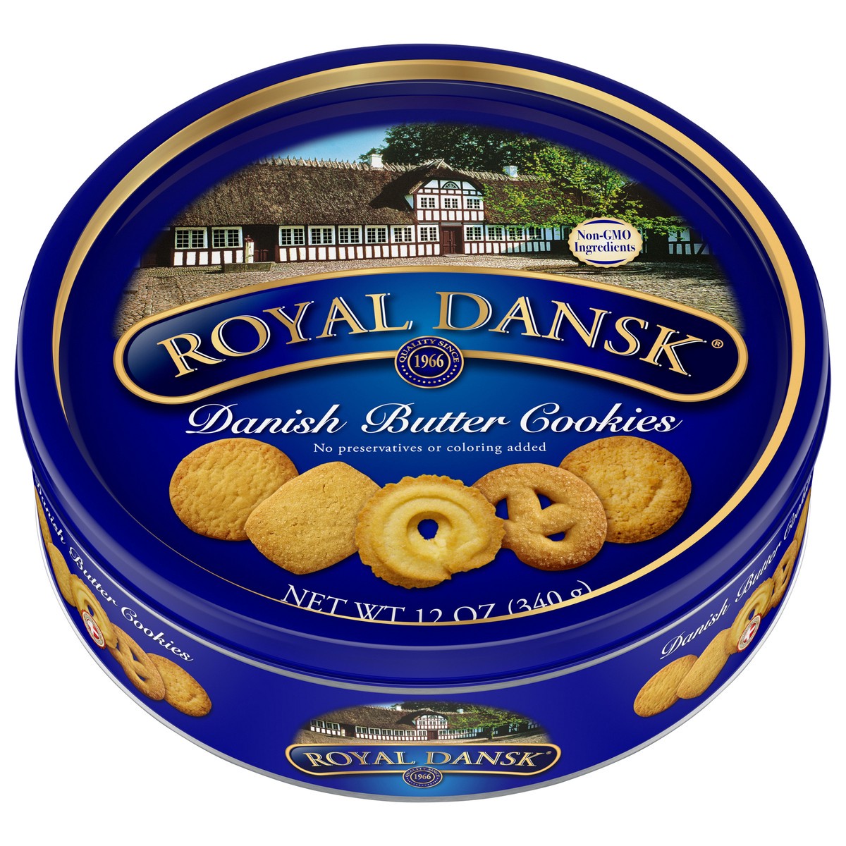 slide 1 of 9, Royal Dansk Danish Butter Cookies 12 oz, 12 oz