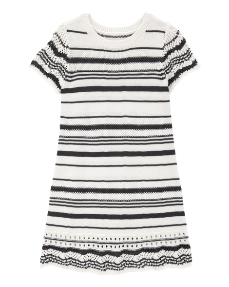 black and white striped sweater dress Finley Dress Striped / Large / Dress main image 0