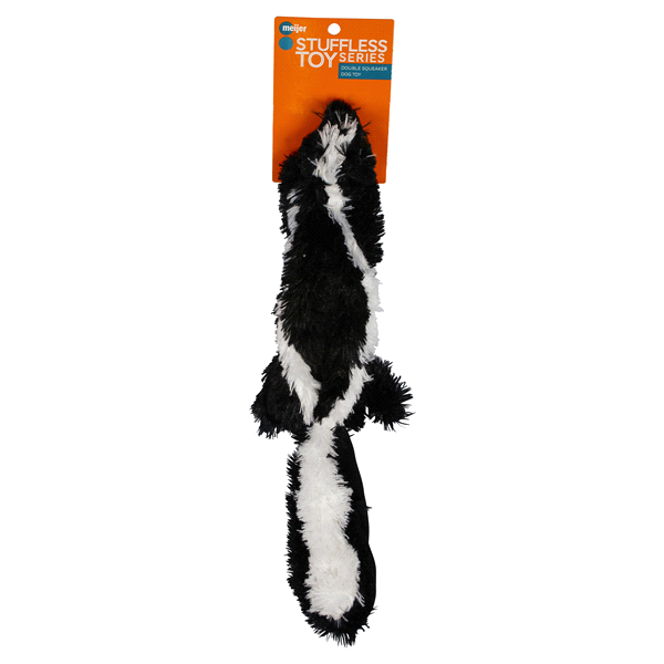 slide 1 of 2, Meijer Large 24" Stuffless Fox or Skunk Dog Toy, 24 in