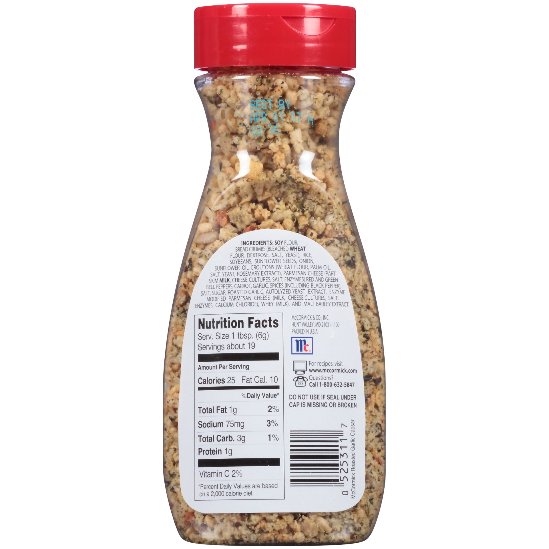 McCormick Roasted Garlic Caesar Salad Toppings 4.12 oz Shipt