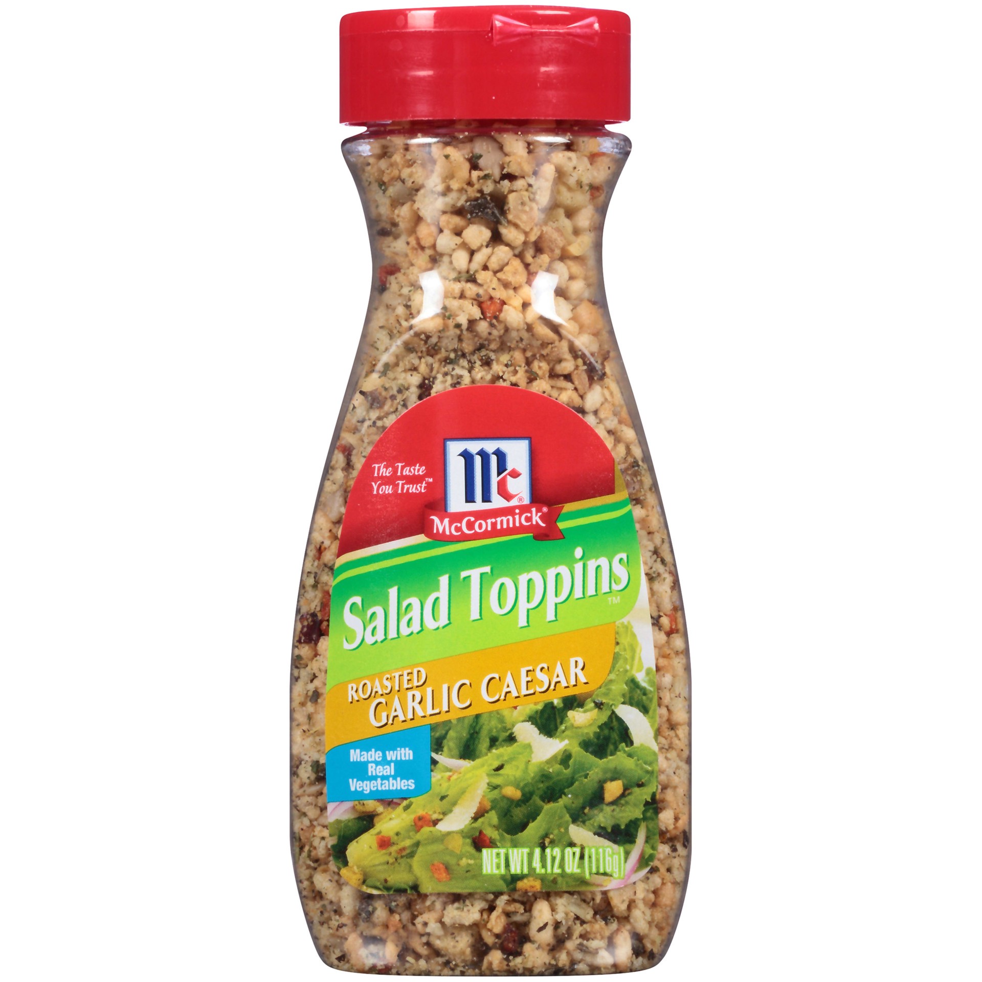 slide 1 of 9, McCormick Roasted Garlic Caesar Salad Toppins', 4.12 oz, 4.12 oz