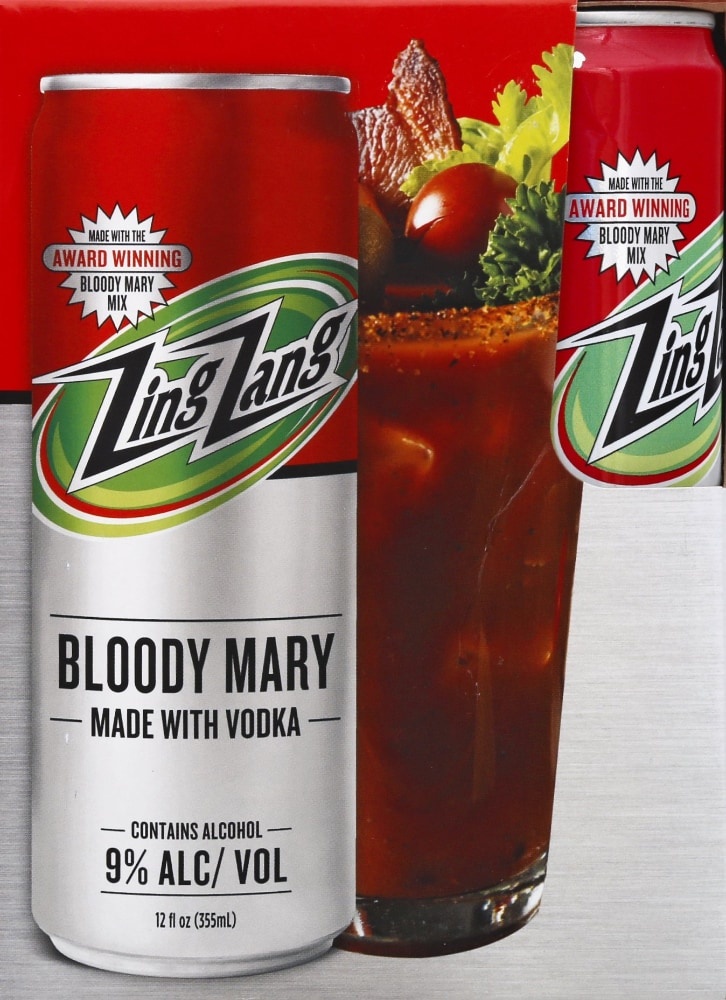 Zing Zang Bloody Mary Ready To Drink Cocktails 4 ct; 12 oz Shipt