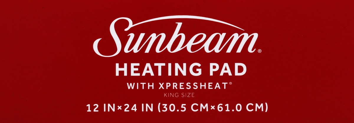 slide 3 of 8, Sunbeam King Heating Pad With Xpressheat, 1 ct