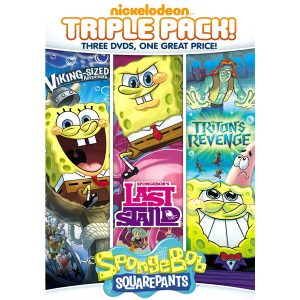 slide 1 of 1, SpongeBob SquarePants: SpongeBob's Last Stand/Triton's Revenge/Viking-Sized Adventures [3 Discs], 1 ct