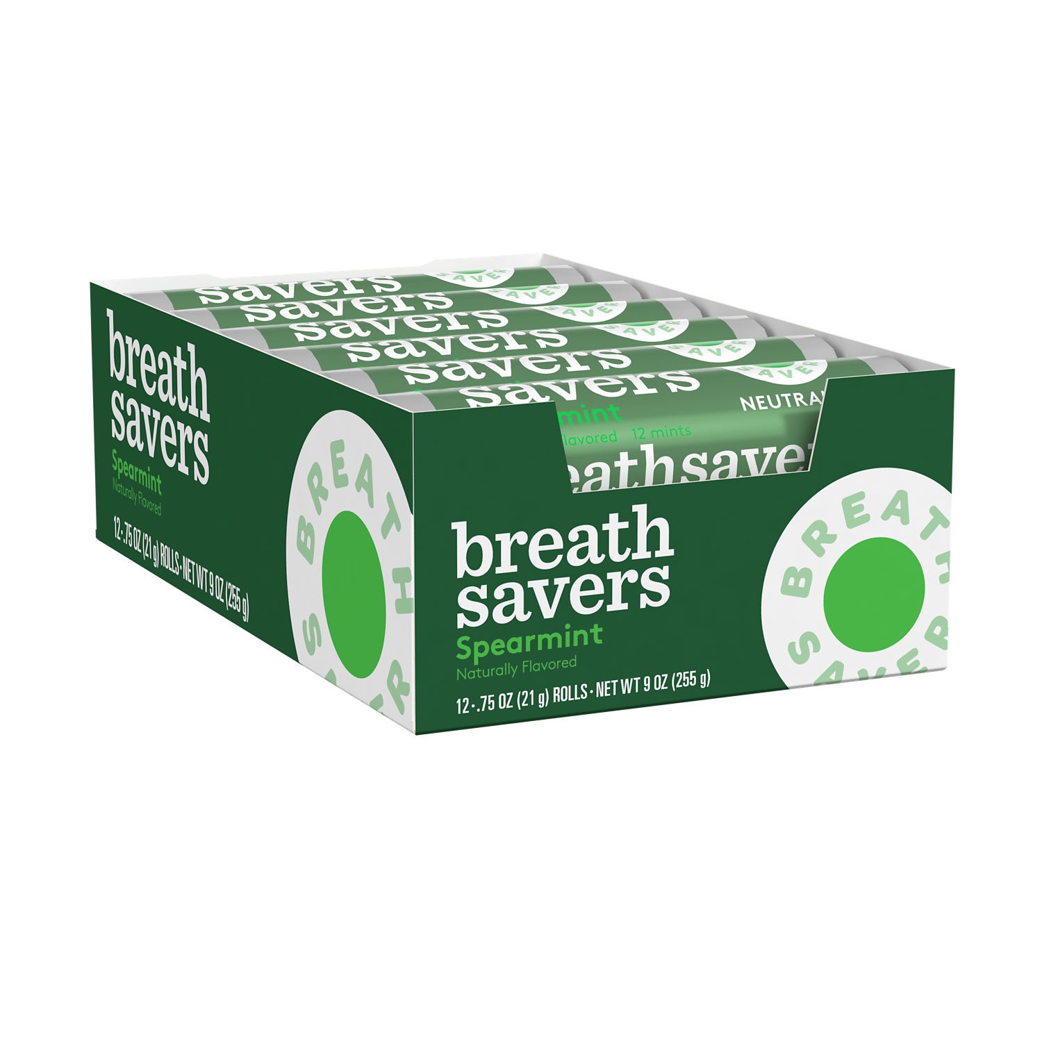 slide 1 of 8, Breath Savers Spearmint Sugar Free Breath Mints Rolls- 0.75 oz, 0.75 oz