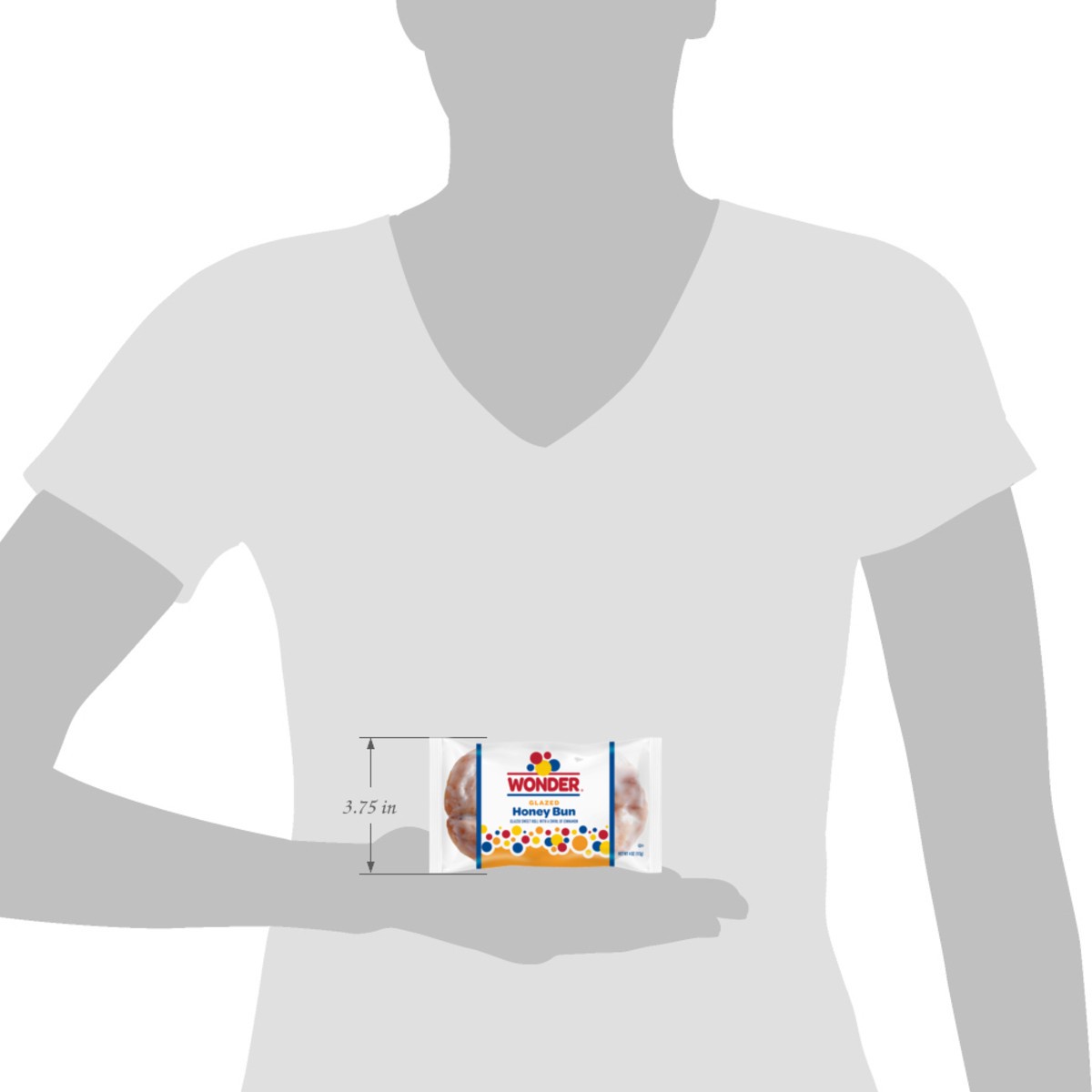 slide 10 of 13, Wonder Glazed Honey Bun 4 oz, 4 oz