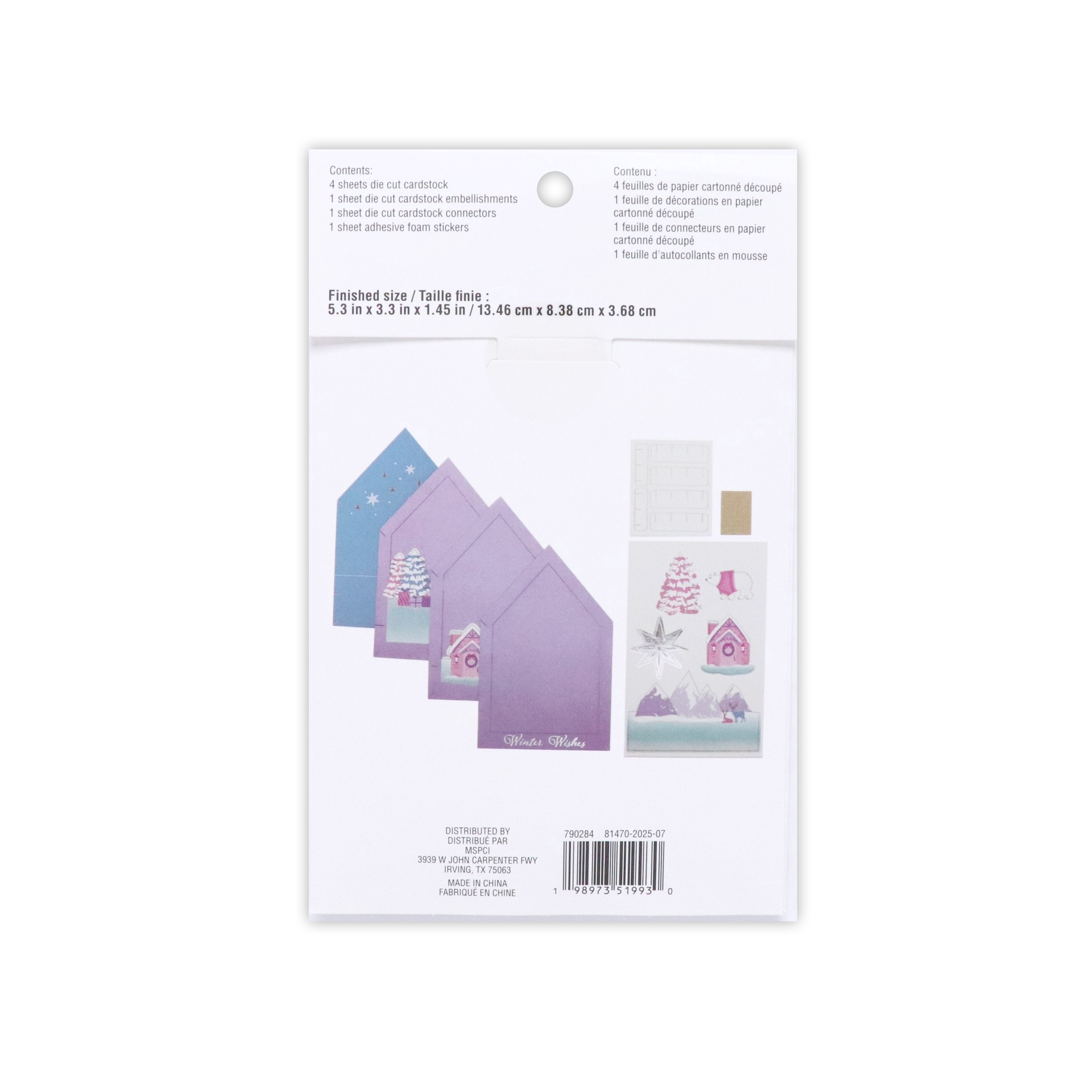 slide 2 of 3, Winter Forest Paper Diorama Kit By Recollections, 5.3 in x 3.3 in x 1.45 in