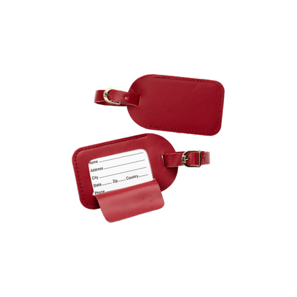 slide 1 of 1, Conair Travel Smart Luggage Tags - Red, 2 ct
