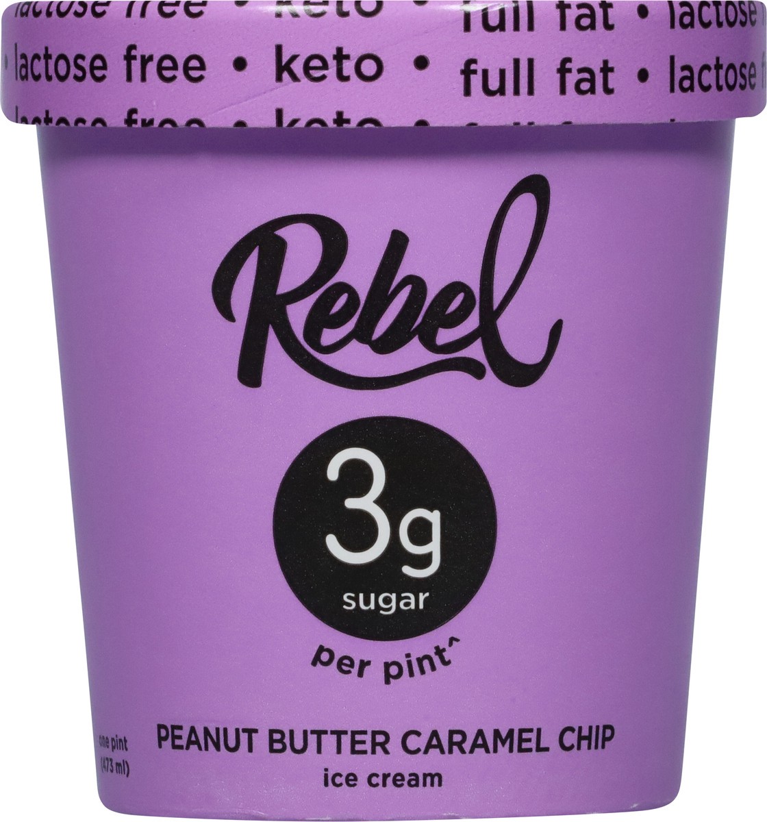 slide 5 of 9, Rebel Peanut Butter Caramel Chip Ice Cream 1 pt, 1 pint