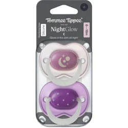 Tommee Tippee Night Glow Pacifiers for 6-18 Months