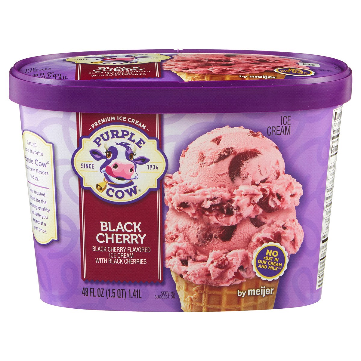 slide 1 of 9, Purple Cow Black Cherry Ice Cream - 1.5 qt, 1.5 qt