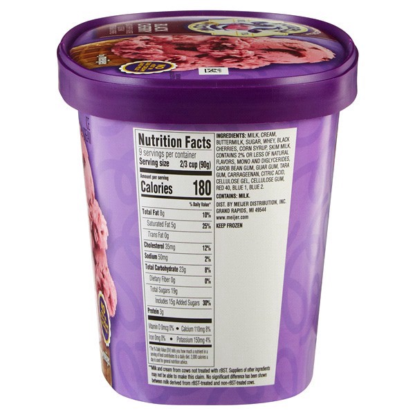 slide 2 of 9, Purple Cow Black Cherry Ice Cream - 1.5 qt, 1.5 qt