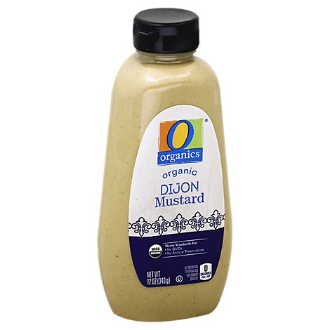 slide 1 of 1, O Organics Mustard Organic Dijon, 12 oz