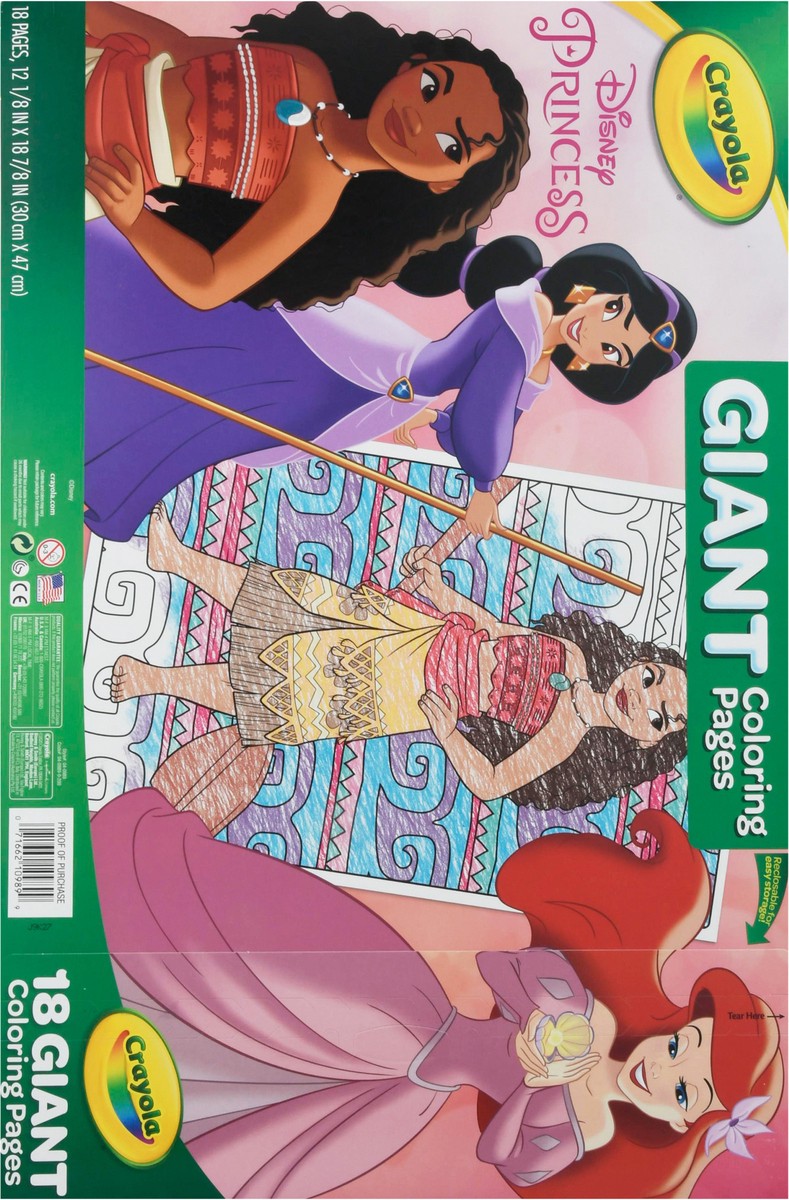 slide 5 of 9, Crayola Disney Princess Giant Coloring Book, 1 ct