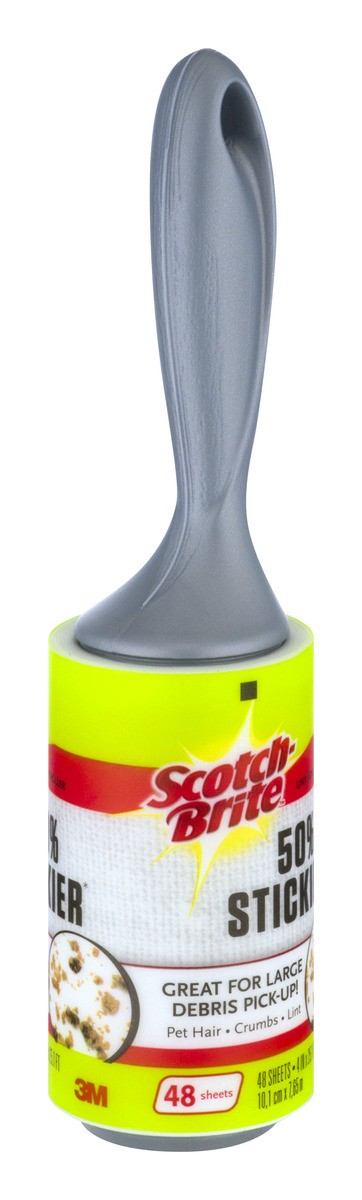 slide 8 of 9, Scotch-Brite 50% Stickier Lint Roller, 1 ct