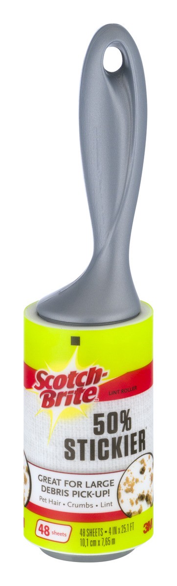 slide 6 of 9, Scotch-Brite 50% Stickier Lint Roller, 1 ct