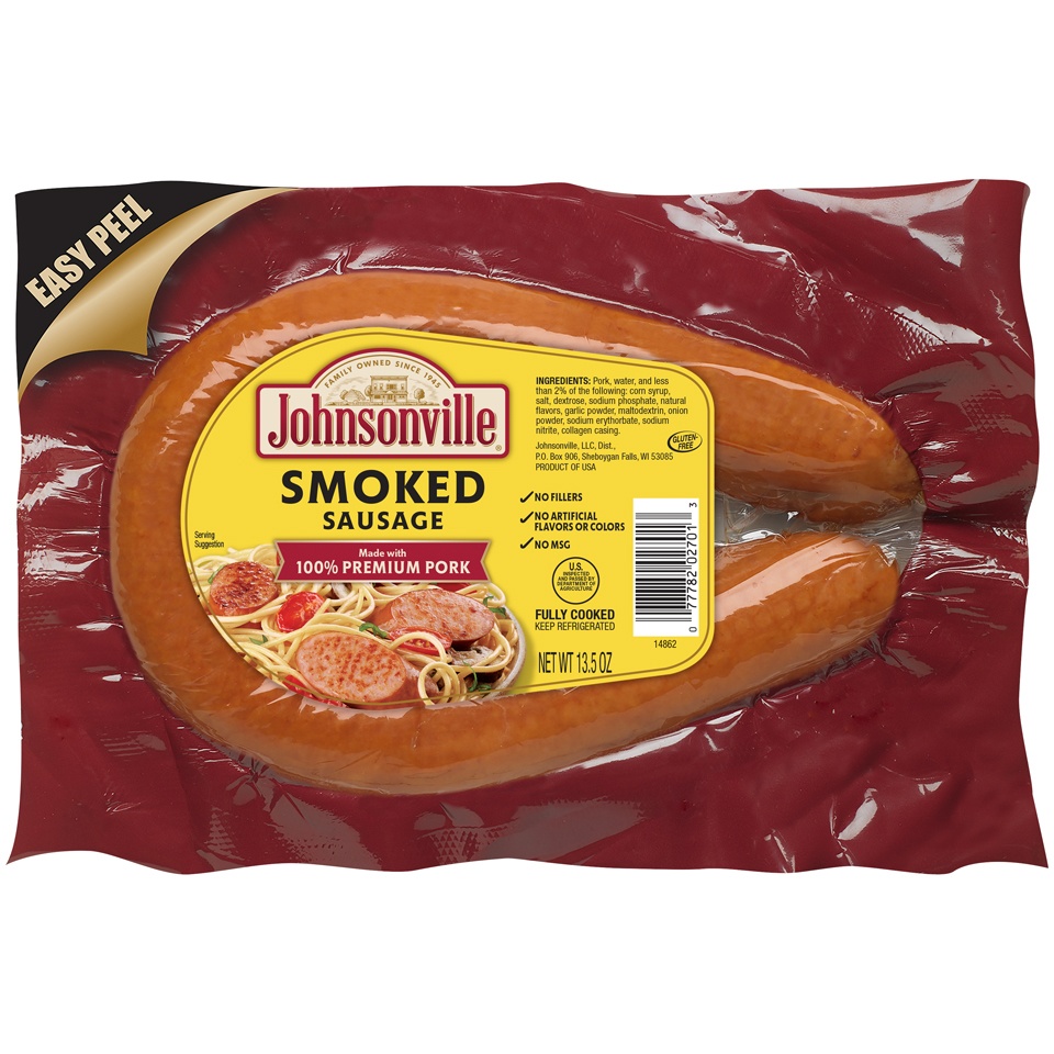 Johnsonville Smoked Sausage Links 2 Ct 13 5 Oz Shipt cooked-sausages