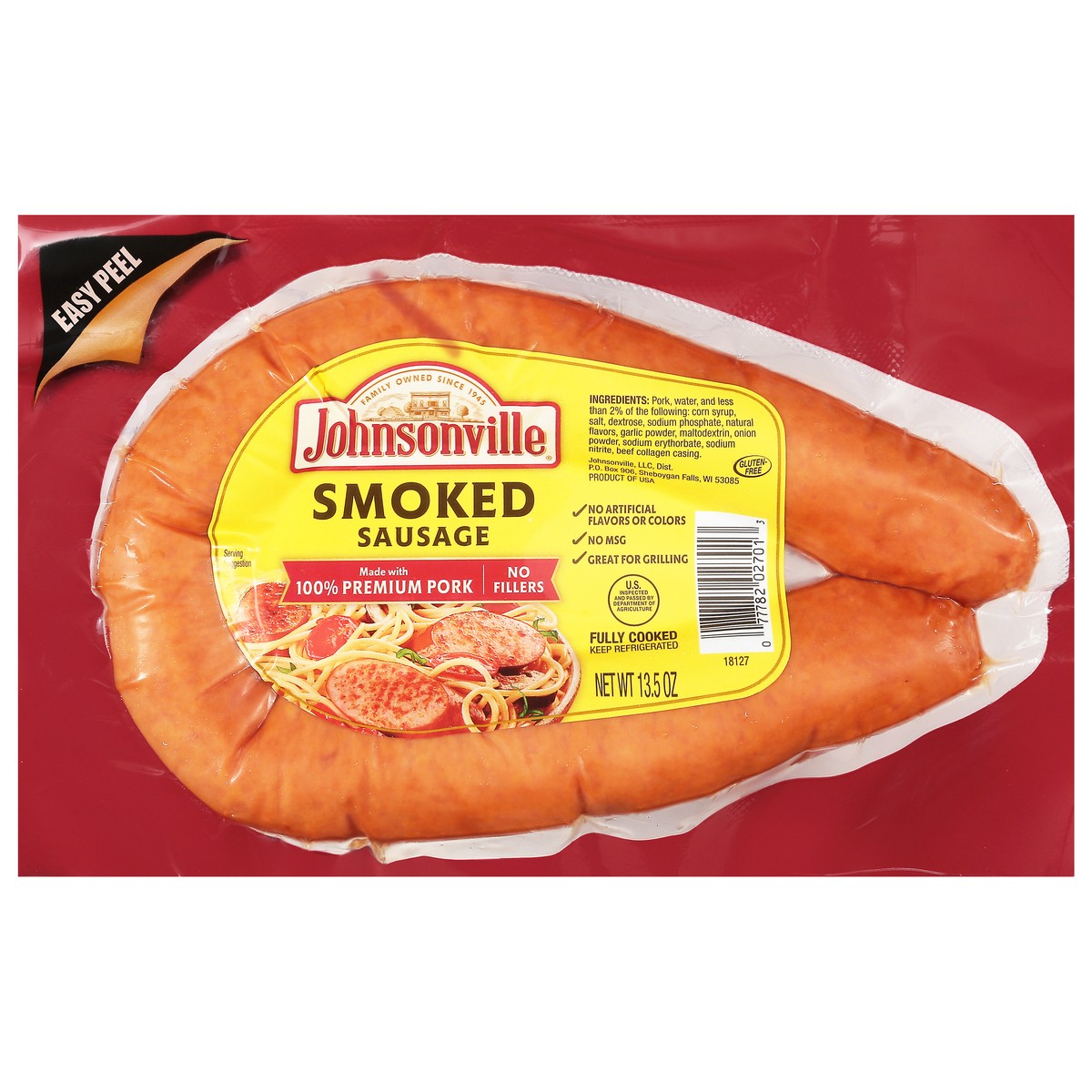 slide 1 of 7, Johnsonville Smoked Sausage Rope, 13.5 oz