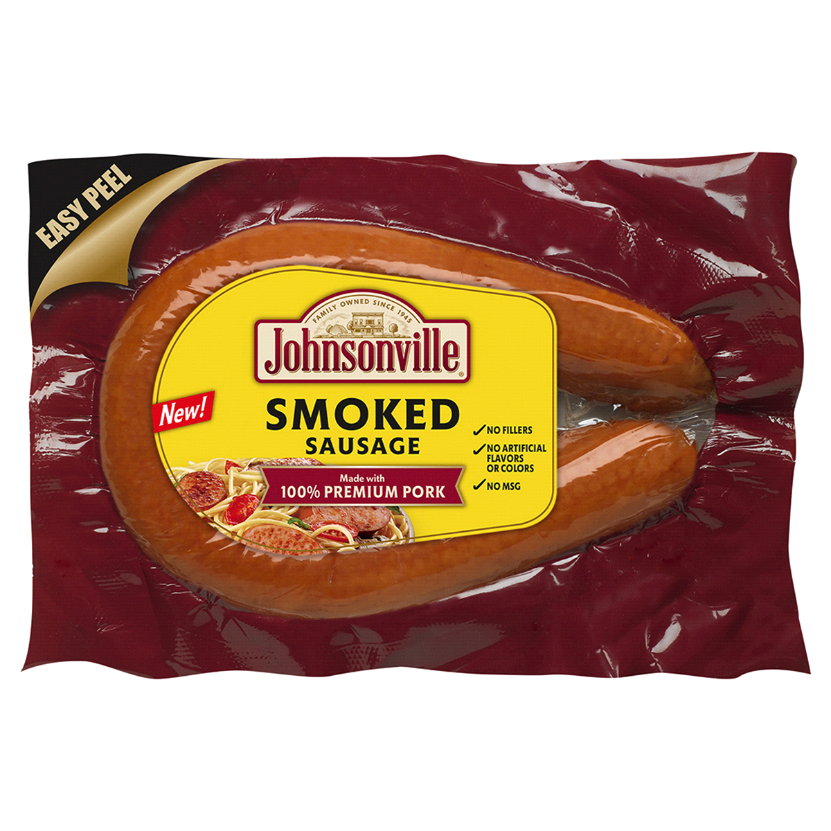 slide 1 of 2, Johnsonville Smoked Sausage Links, 2 ct; 13.5 oz