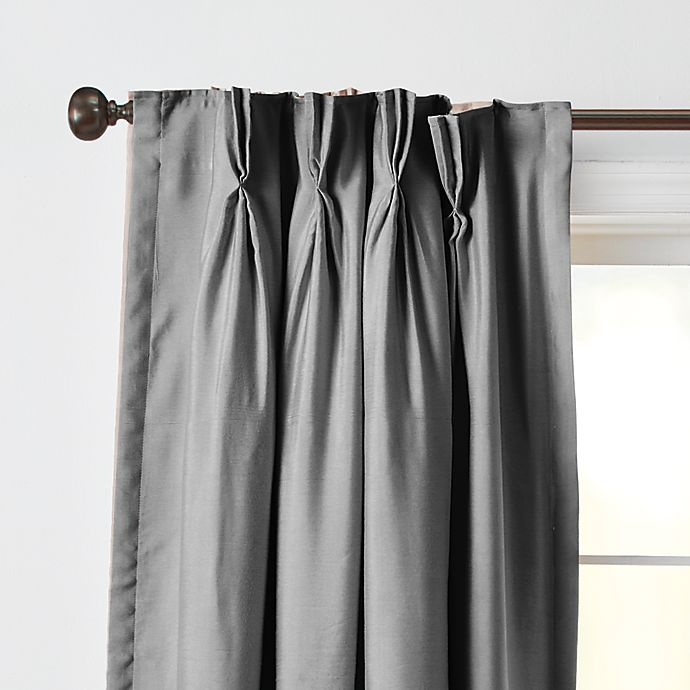 slide 2 of 2, Wamsutta Vintage Manteux Pinch Pleat Window Curtain Panel - Charcoal, 108 in