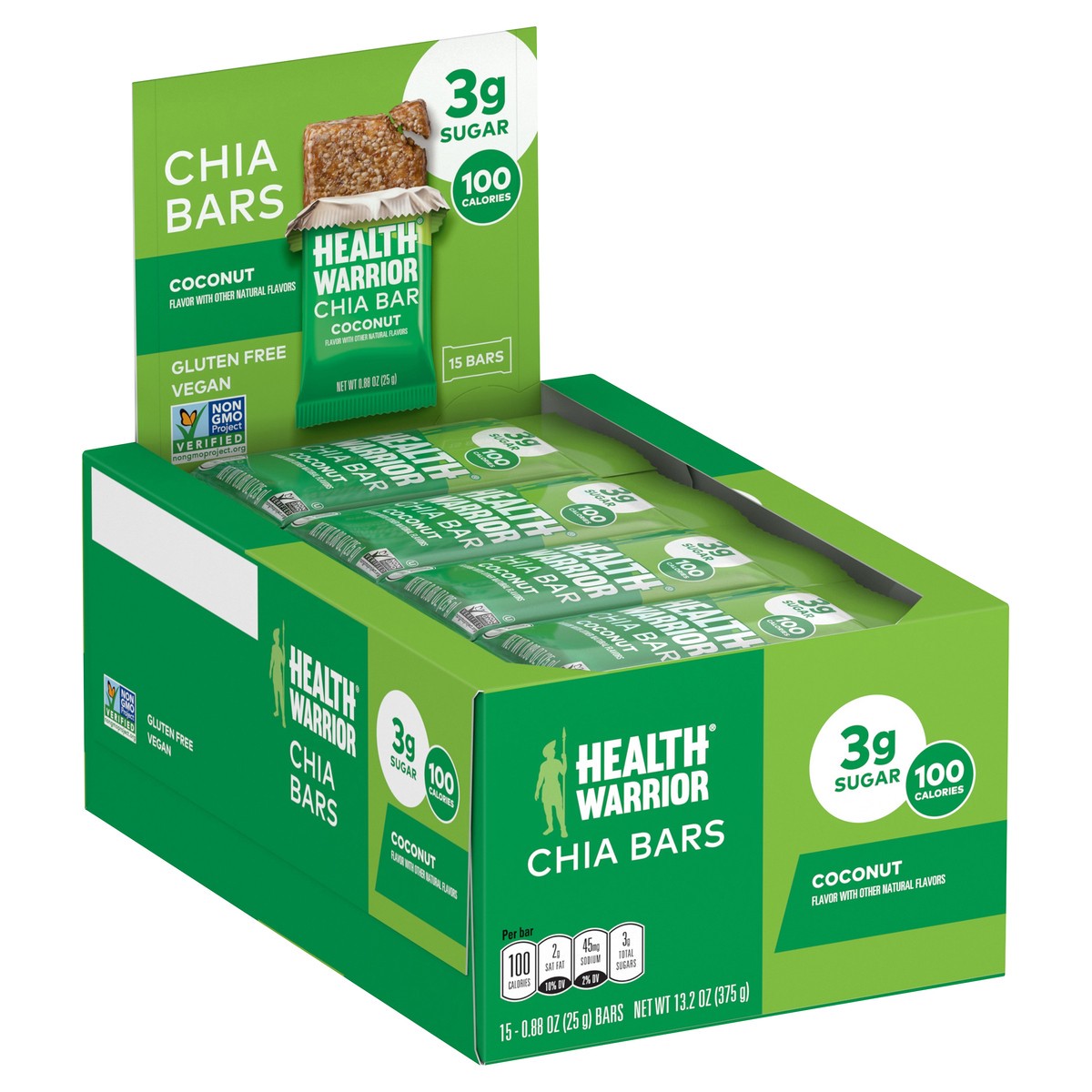 slide 2 of 5, Health Warrior Chia Bar, 13.2 oz