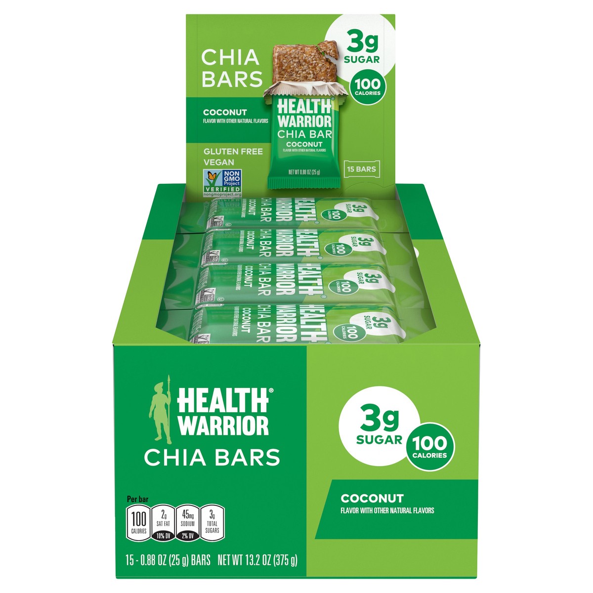 slide 1 of 5, Health Warrior Chia Bar, 13.2 oz