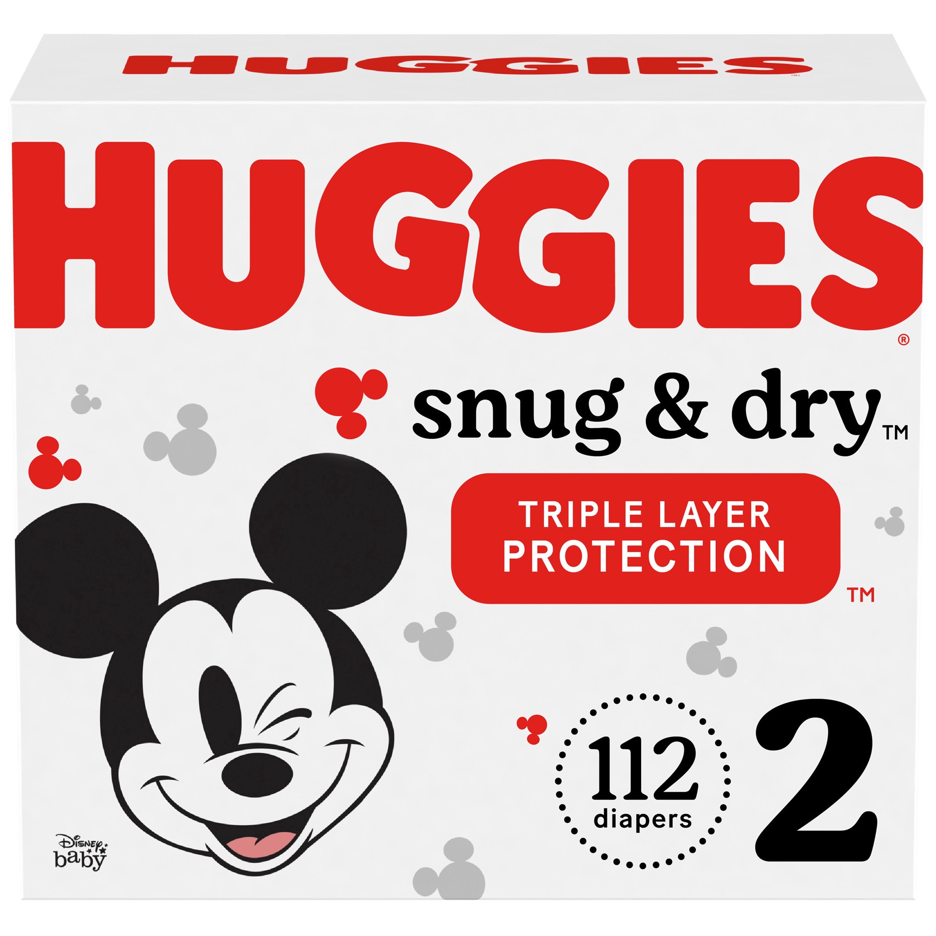 slide 1 of 5, Huggies Snug & Dry Baby Diapers, Size 2, 112 Ct, 112 ct