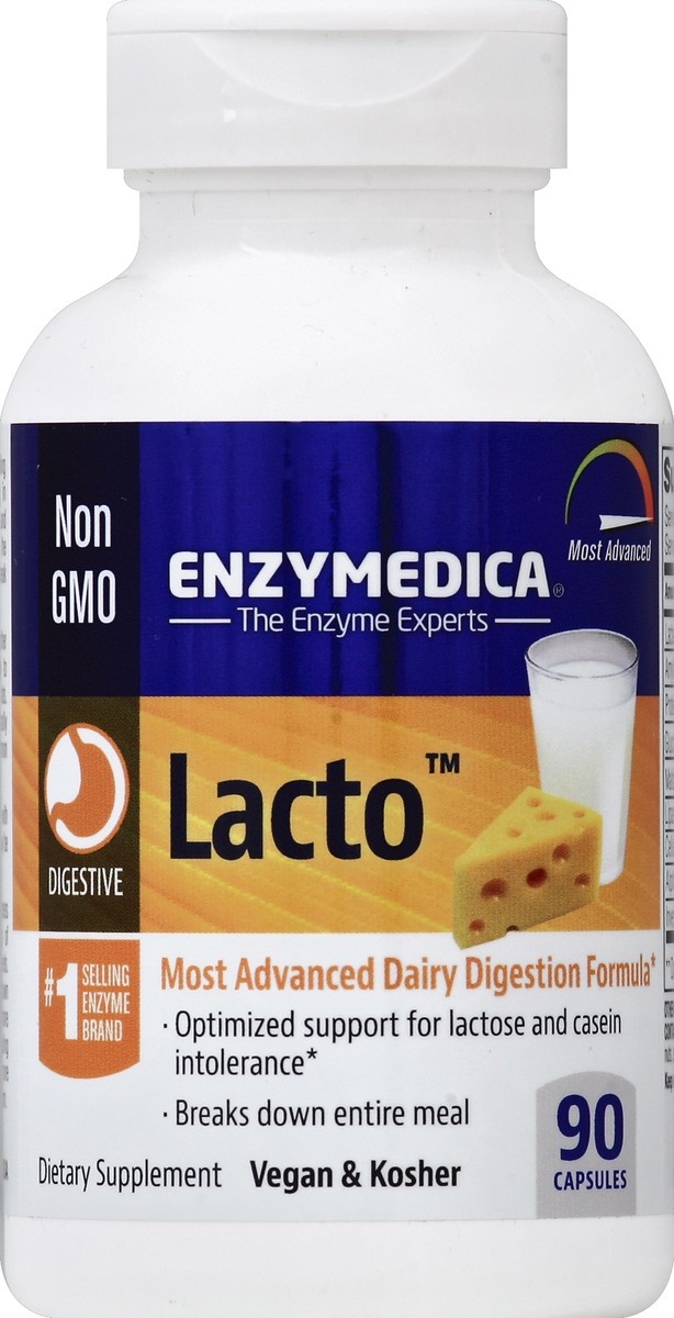 slide 2 of 2, Enzymedica Lacto, 90 ct