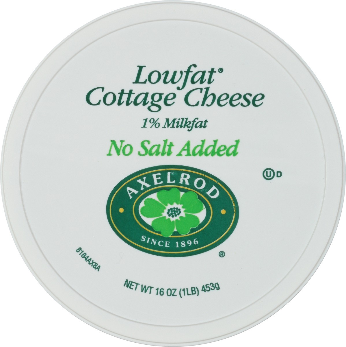 slide 2 of 8, Axelrod Low Fat No Salt Cottage Cheese, 16 oz, 16 oz