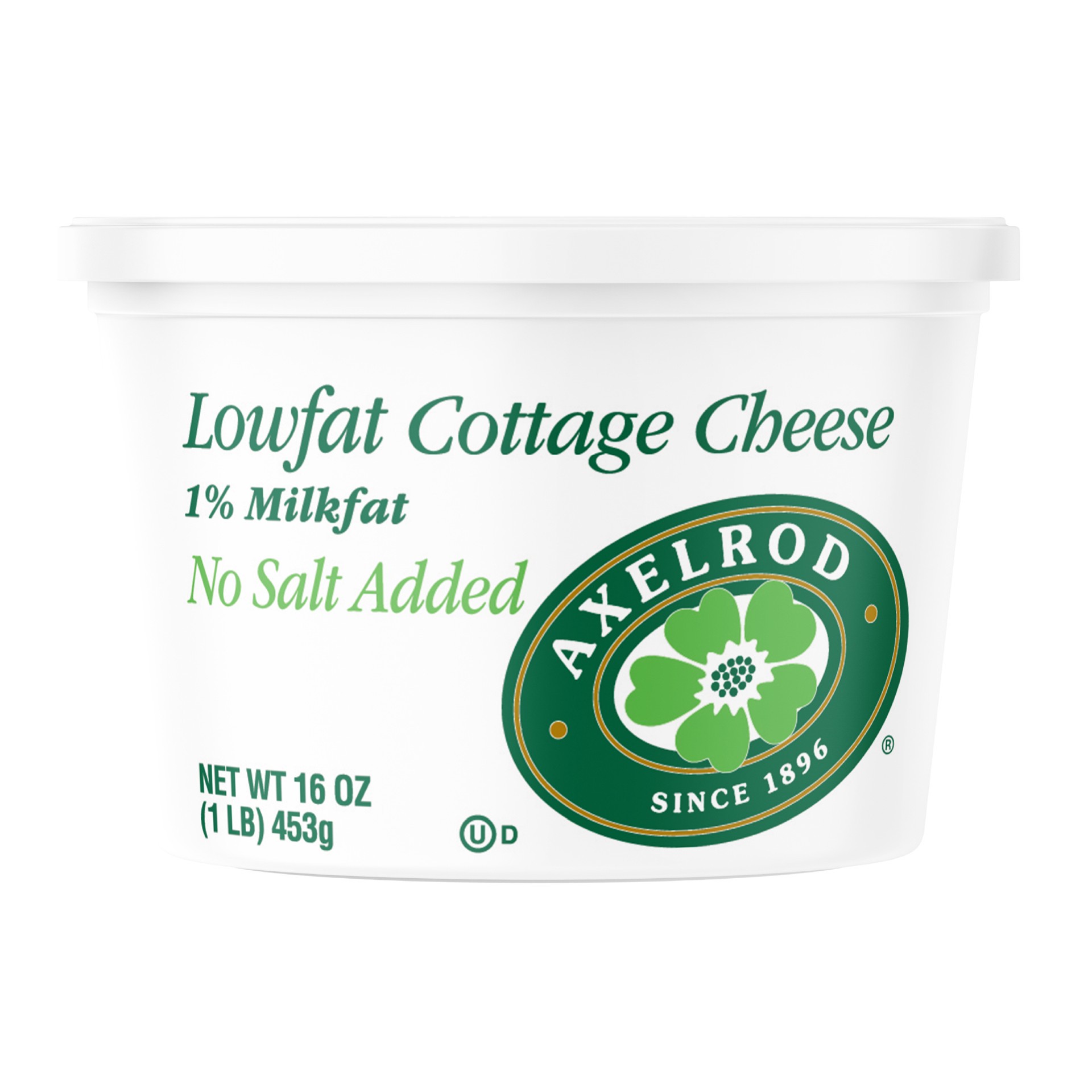 slide 1 of 8, Axelrod Low Fat No Salt Cottage Cheese, 16 oz, 16 oz