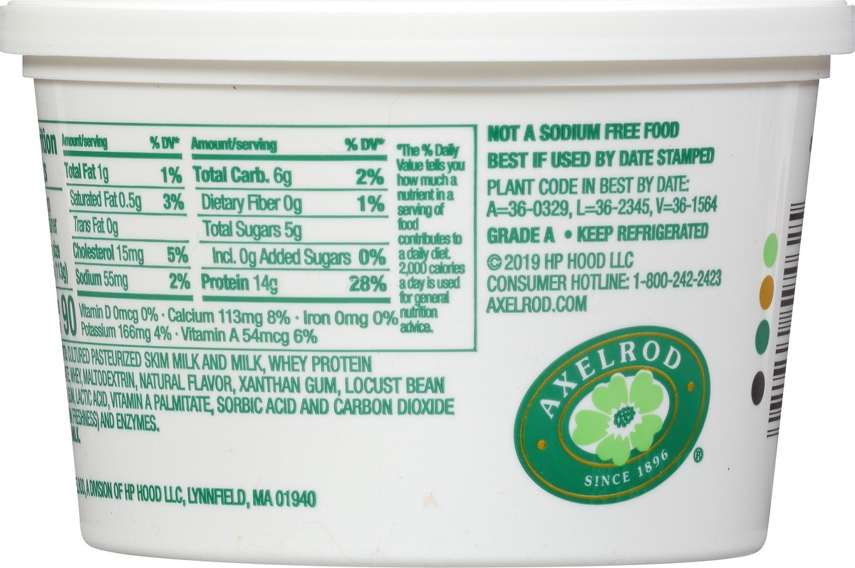 slide 5 of 8, Axelrod Low Fat No Salt Cottage Cheese, 16 oz, 16 oz